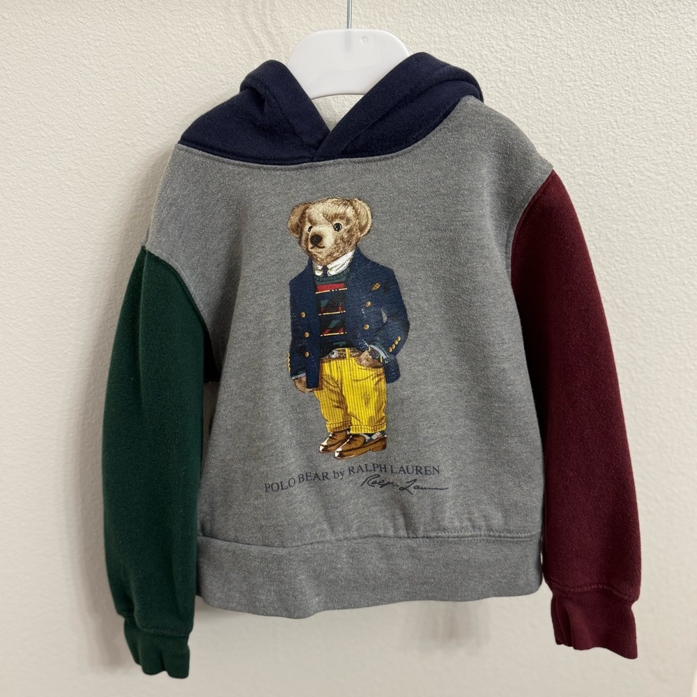 Ralph Lauren Kids' Multicolor Bear Hoodie